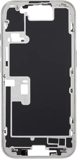 Mid-frame Housing Power Volume Button Iphone 16 Pro Us Version Aftermarket Plus White Titanium