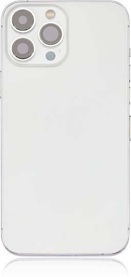 Back Housing W Small Parts Iphone 13 Pro Max Eu Global Version Aftermarket Plus Silver