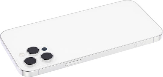 Back Housing W Small Parts Iphone 12 Pro Max Eu Global Version Aftermarket Plus Silver