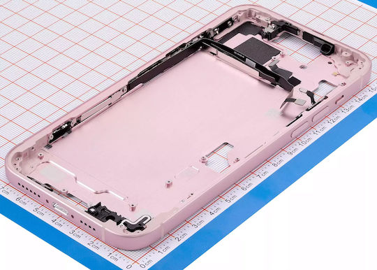 Mid-frame Housing W Small Parts Iphone 15 Plus Us Version Aftermarket Plus Pink