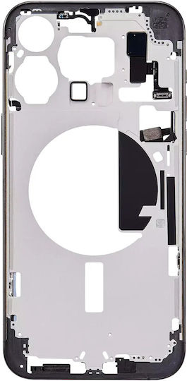 Mid-frame Housing W Small Parts Iphone 15 Pro Max Eu Global Version Aftermarket Plus Black Titanium