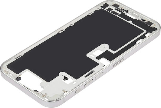 Mid-frame Housing Power Volume Button Iphone 16 Pro Max Eu Global Version Aftermarket Plus White Titanium