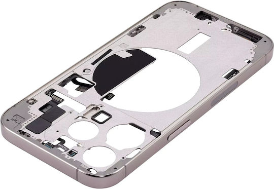 Mid-frame Housing W Small Parts Iphone 15 Pro Us Version Aftermarket Plus Natural Titanium
