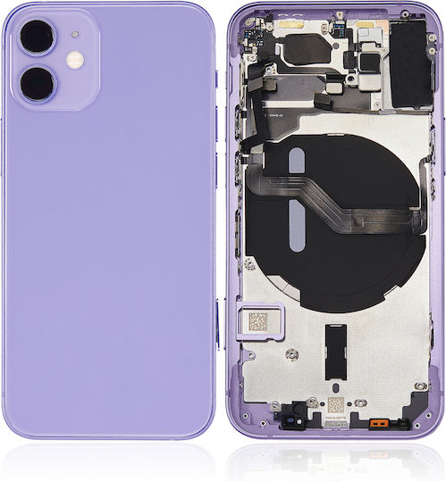 Back Housing W Small Parts Iphone 12 Mini Eu Global Version Aftermarket Plus Purple