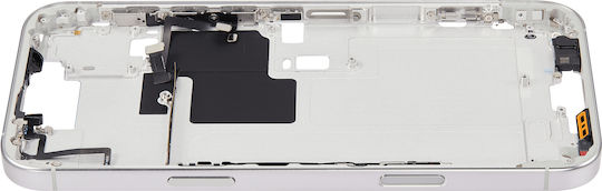 Mid-frame Housing Power Volume Button Iphone 16 Pro Max Eu Global Version Aftermarket Plus White Titanium