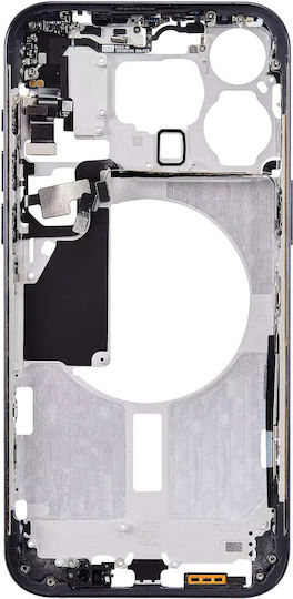 Mid-frame Housing W Small Parts Iphone 15 Pro Max Us Version Aftermarket Plus Blue Titanium