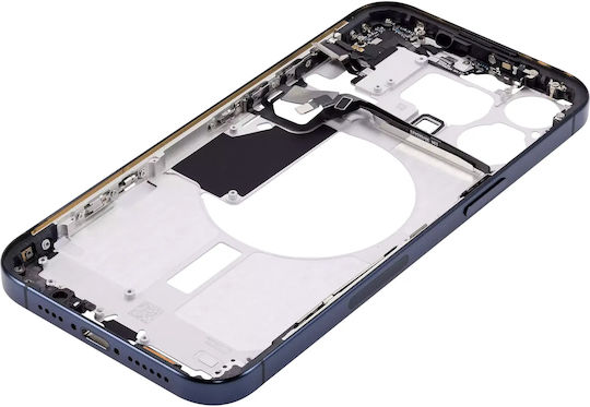 Mid-frame Housing W Small Parts Iphone 15 Pro Max Us Version Aftermarket Plus Blue Titanium