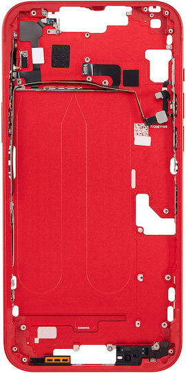 Mid-frame Housing W Small Parts Iphone 14 Plus Us Version Aftermarket Plus Red