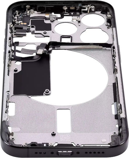 Mid-frame Housing W Small Parts Iphone 15 Pro Us Version Aftermarket Plus Black Titanium