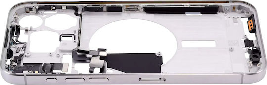 Mid-frame Housing W Small Parts Iphone 15 Pro Max Eu Global Version Aftermarket Plus White Titanium