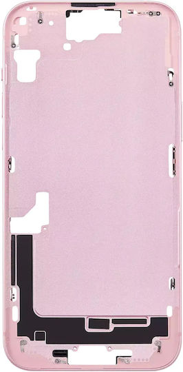 Mid-frame Housing W Small Parts Iphone 15 Plus Eu Global Version Aftermarket Plus Pink