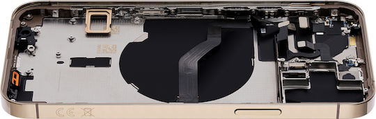 Back Housing W Small Parts Iphone 12 Pro Eu Global Version Aftermarket Plus Gold