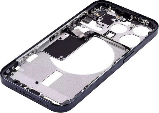 Mid-frame Housing W Small Parts Iphone 15 Pro Us Version Aftermarket Plus Blue Titanium