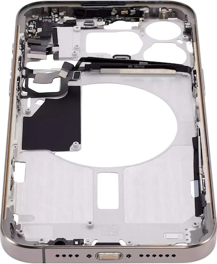 Mid-frame Housing W Small Parts Iphone 15 Pro Max Us Version Aftermarket Plus Natural Titanium
