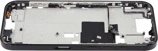 Mid-frame Housing Power Volume Button Iphone 16 Pro Eu Global Version Aftermarket Plus Black Titanium