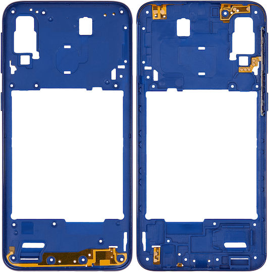 Mid-frame Housing Samsung Galaxy A40 A405 2019 Aftermarket Plus Blue