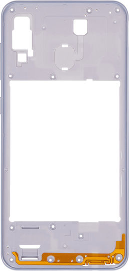 Mid-frame Housing Samsung Galaxy A30 A305 2019 Aftermarket Plus White