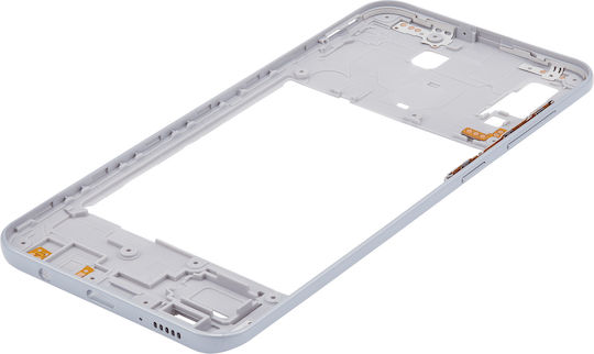 Mid-frame Housing Samsung Galaxy A30 A305 2019 Aftermarket Plus White
