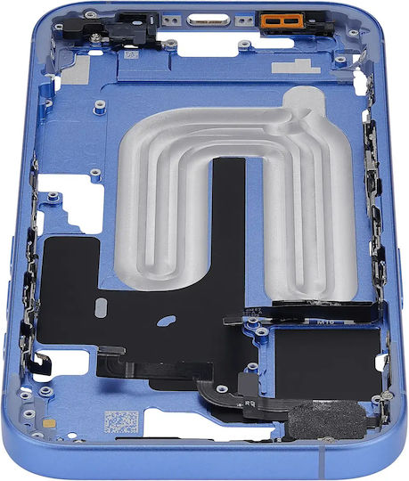 Mid-frame Housing Power Volume Button Iphone 16 Us Version Aftermarket Plus Ultramarine