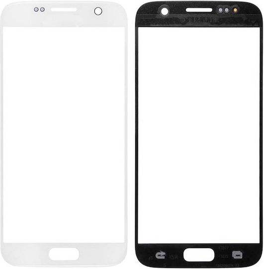 Front Glass Samsung Galaxy S7 White Pearl