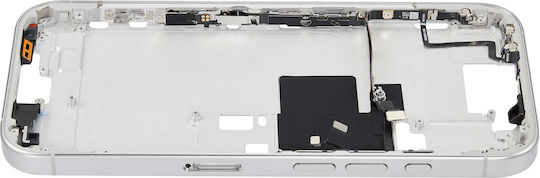 Mid-frame Housing Power Volume Button Iphone 16 Pro Eu Global Version Aftermarket Plus White Titanium