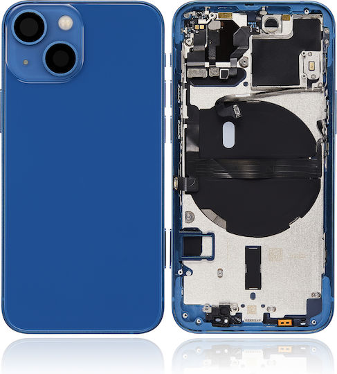 Back Housing W Small Parts Iphone 13 Mini Eu Global Version Aftermarket Plus Blue