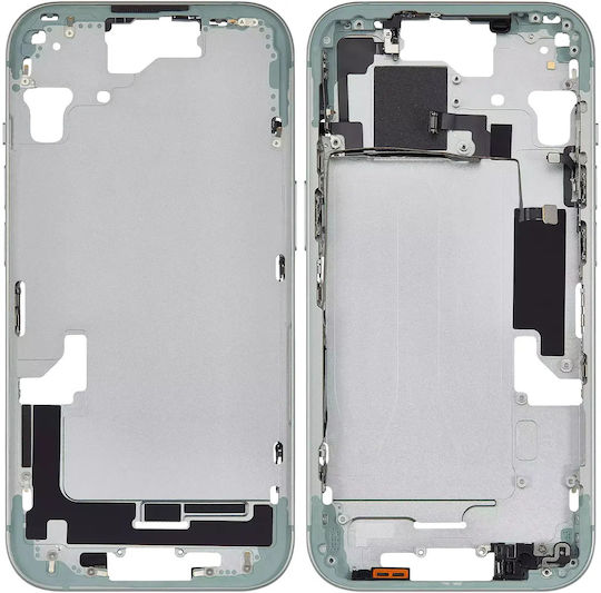 Mid-frame Housing W Small Parts Iphone 15 Us Version Aftermarket Plus Green