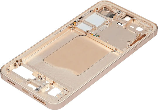 Mid-frame Housing Samsung Galaxy S25 5g Us & International Version Pink Gold