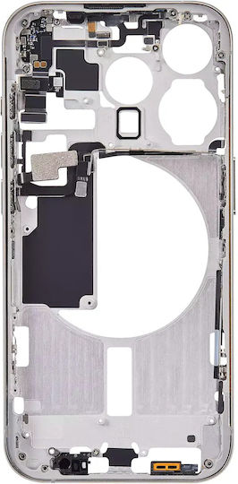 Mid-frame Housing W Small Parts Iphone 15 Pro Eu Global Version Aftermarket Plus Natural Titanium