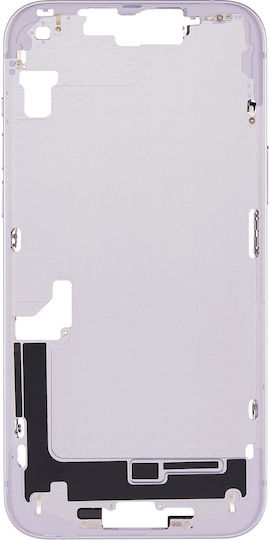 Mid-frame Housing W Small Parts Iphone 14 Plus Eu Global Version Aftermarket Plus Purple