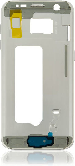 Mid-frame Housing Samsung Galaxy S7 G930a G930t Small Parts Silver