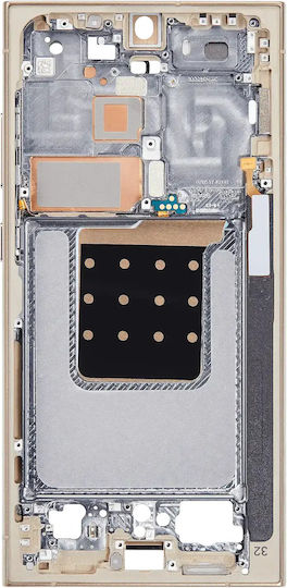 Mid-Frame Gehäuse Samsung Galaxy S24 Ultra 5G US & Internationale Version Titanium Gelb