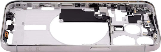Mid-frame Housing W Small Parts Iphone 15 Pro Eu Global Version Aftermarket Plus Natural Titanium