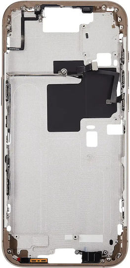 Mid-frame Housing Power Volume Button Iphone 16 Pro Max Us Version Aftermarket Plus Desert Titanium