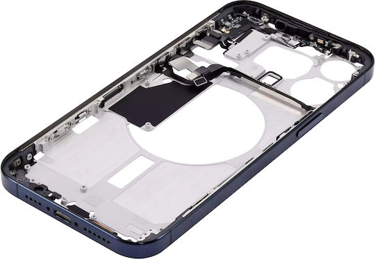 Mid-frame Housing W Small Parts Iphone 15 Pro Max Eu Global Version Aftermarket Plus Blue Titanium