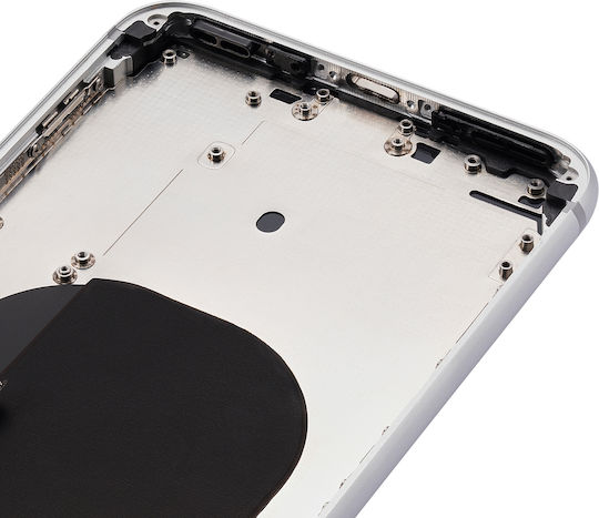Back Housing Small Components Pre-installed Iphone 8 Plus No Logo Aftermarket Plus Silver