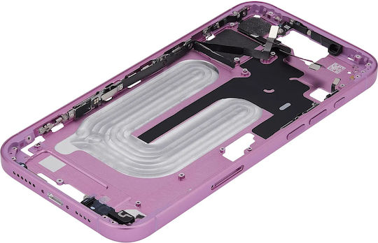 Mid-frame Housing Power Volume Button Iphone 16 Plus Eu Global Version Aftermarket Plus Pink