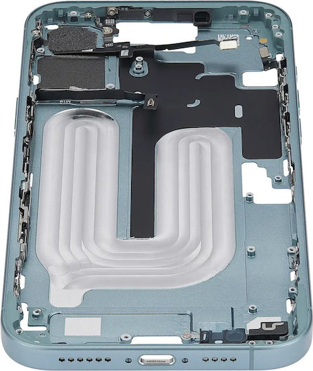 Mid-frame Housing Power Volume Button Iphone 16 Plus Us Version Aftermarket Plus Teal