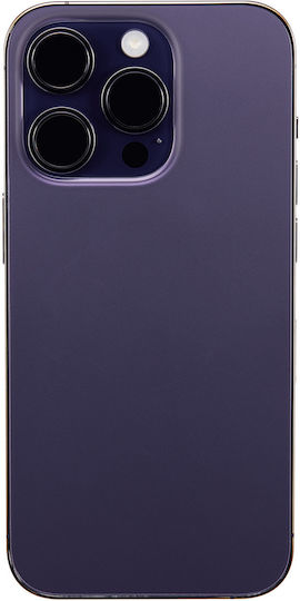 Back Housing W Small Parts Iphone 14 Pro Eu Global Version Aftermarket Plus Deep Purple