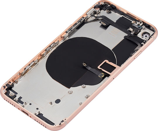 Back Housing Small Components Pre-installed Iphone 8 No Logo Aftermarket Plus Gold