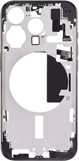 Mid-frame Housing W Small Parts Iphone 15 Pro Eu Global Version Aftermarket Plus Black Titanium