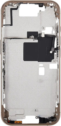 Mid-frame Housing Power Volume Button Iphone 16 Pro Us Version Aftermarket Plus Desert Titanium