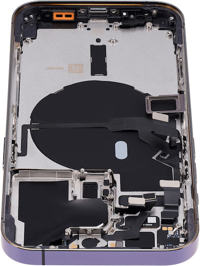 Back Housing W Small Parts Iphone 14 Pro Eu Global Version Aftermarket Plus Deep Purple