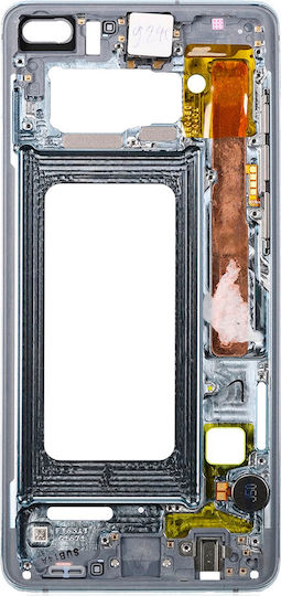 Mid-frame Housing Samsung Galaxy S10 Plus Small Parts Ceramic White