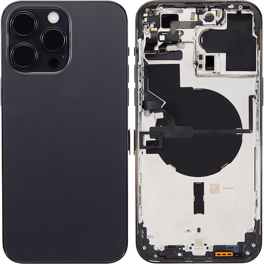 Back Housing W Small Parts Iphone 14 Pro Max Eu Global Version Aftermarket Plus Space Black