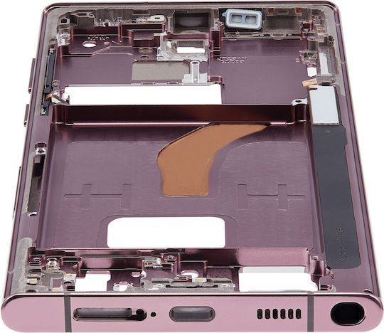 Mittleres Gehäuse Samsung Galaxy S22 Ultra 5G US & Internationale Version Burgunder