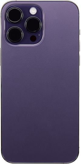 Back Housing W Small Parts Iphone 14 Pro Max Eu Global Version Aftermarket Plus Deep Purple