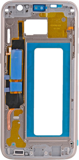 Mid-frame Housing Samsung Galaxy S7 Edge Small Parts Gold