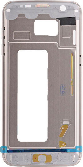Mid-frame Housing Samsung Galaxy S7 Edge Small Parts Gold