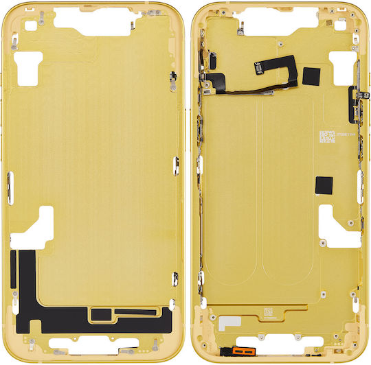 Mid-frame Housing W Small Parts Iphone 14 Eu Global Version Aftermarket Plus Yellow